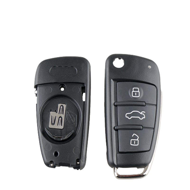 AUDI A6L 3 BUTTONS REMOTE KEY SHELL WITH WRITING IN THE SIDEFACE