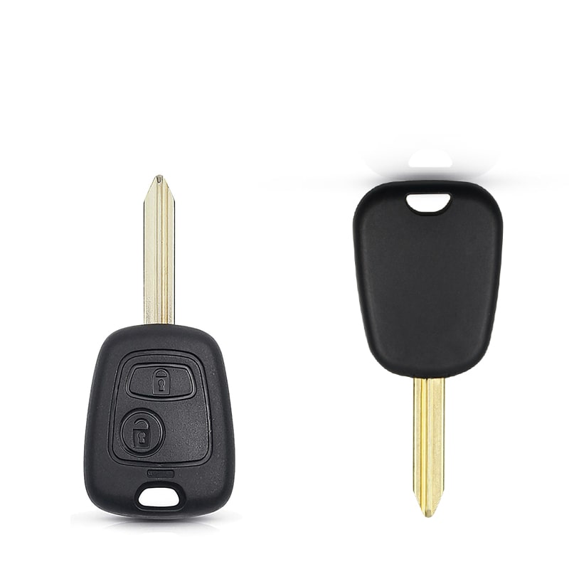 Carcasse Clé 2 Boutons - Compatible Peugeot 107, 207, 307, 406, etc.