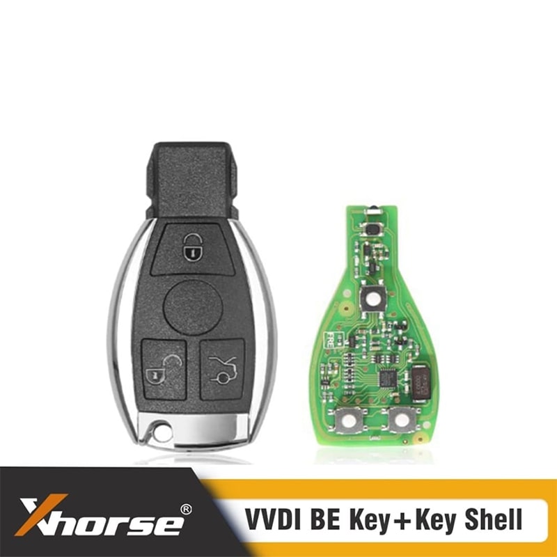 Télécommande Universelle XHORSE pour Mercedes BGA Chrome 433-315MHz 3 Boutons