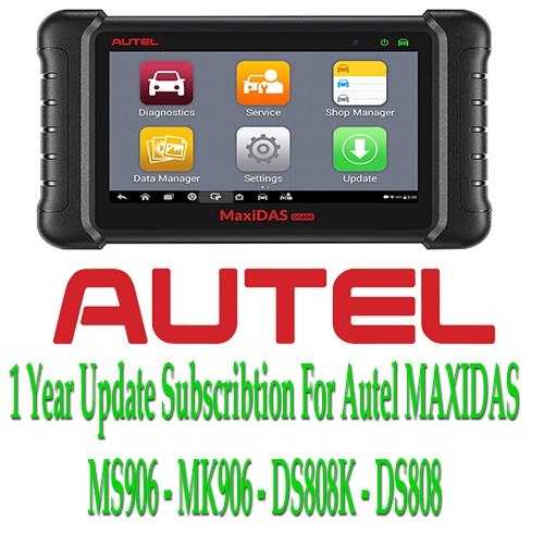 AUTEL 1 AN DE MISE À JOUR & ABONNEMENT ANNUEL POUR MS906, MK906, DS808K et DS808
