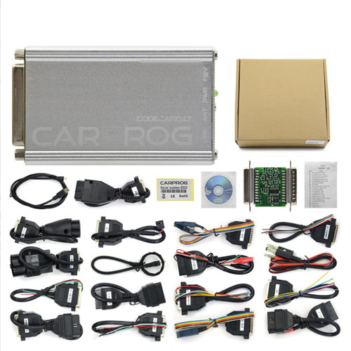Carprog V13.77 version en ligne avec 21 adaptateurs, contient beaucoup plus d’autorisations que les autres CARPROG