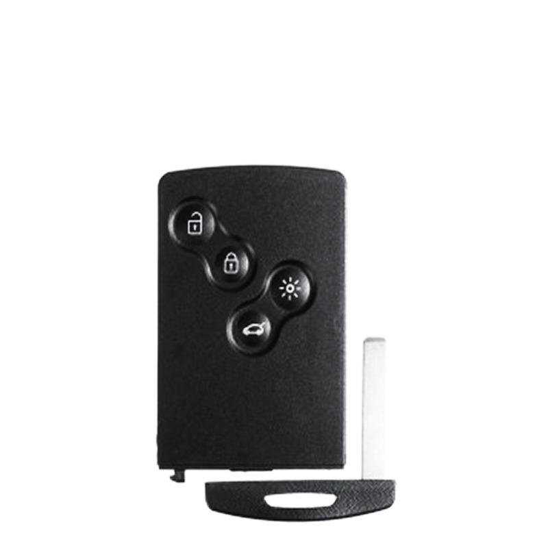 Carte Télécommande Universelle 4 Boutons Pour  Renault Megane 3 , Fluence, Laguna 3, Scenic  , 433Mhz, Transpondeur PCF7952A / ID46 Sans Logo – Image 3