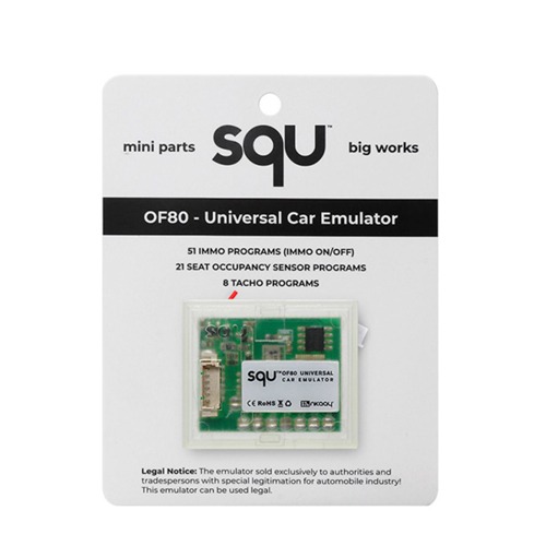 SQU OF80 Universal Car Emulator Car Emulator Signal Reset Immo off Seat occupancy sensor/Tacho programs Diagnostic Tool