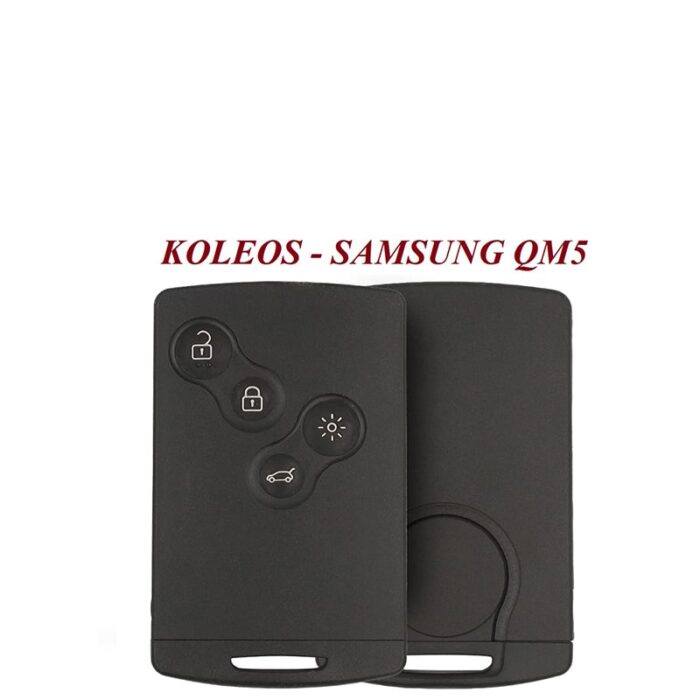 Carte Télécommande Universelle 4 Boutons Pour KOLEOS SAMSUNG QM5, 433MHZ ,Transpondeur PCF7952A / ID46