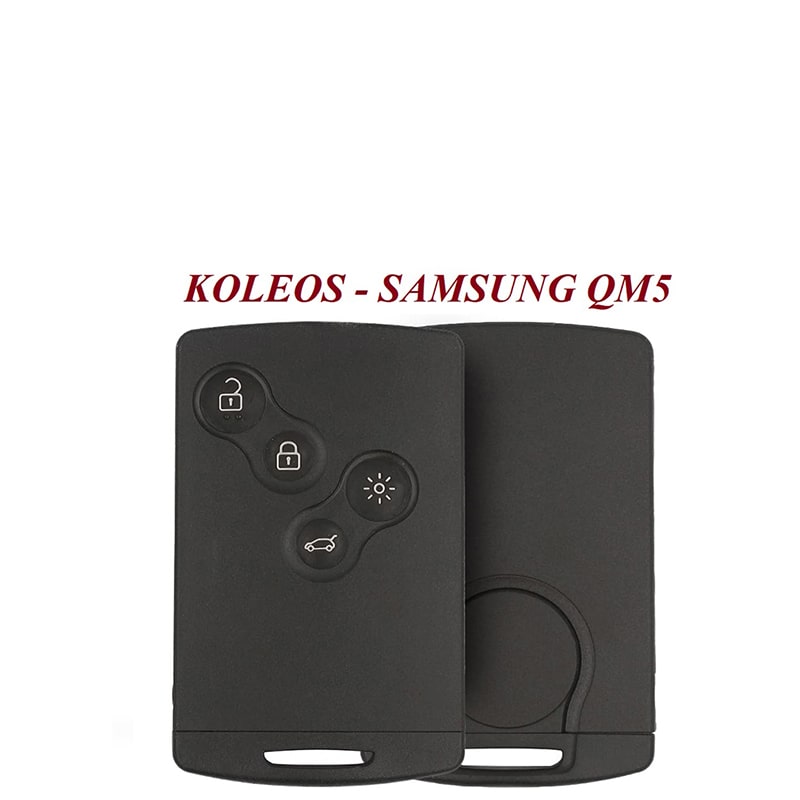 Carte Télécommande Universelle 4 Boutons Pour KOLEOS SAMSUNG QM5, 433MHZ ,Transpondeur PCF7952A / ID46 – Image 2