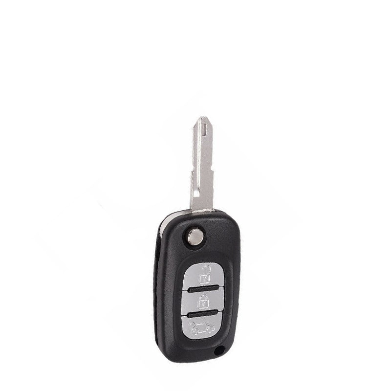 Télécommande à 3 boutons  , 433 Mhz FSK , Transpondeur  PCF7926A / PCF7922A / ID46 ,  Pour RENAULT PEUGEOT – Image 2