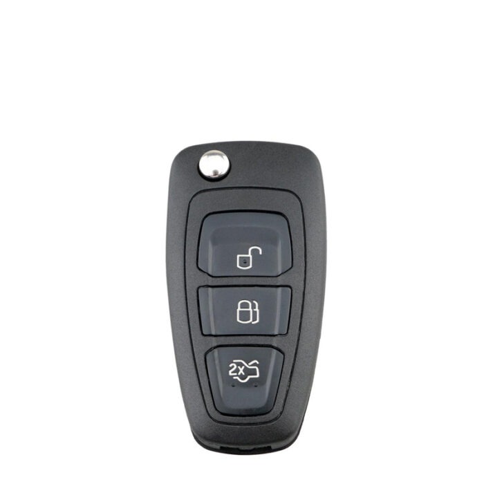 Télécommande à 3 boutons   , 433 Mhz , Transpondeur 4D63+ / Copy 80 BIT , Pour Ford  / MAZDA HU101