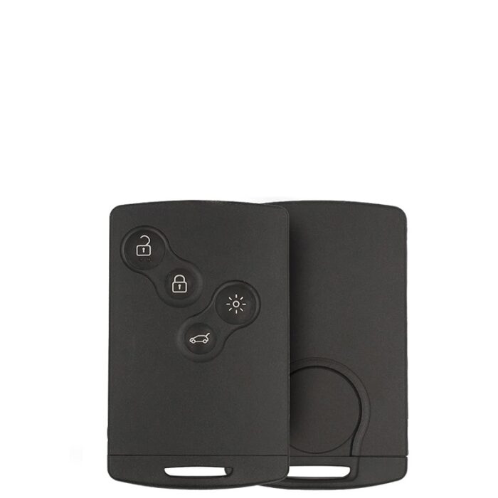Carte Télécommande Universelle 4 Boutons Pour  Renault Megane 3 , Fluence, Laguna 3, Scenic  , 433Mhz, Transpondeur PCF7952A / ID46 Sans Logo