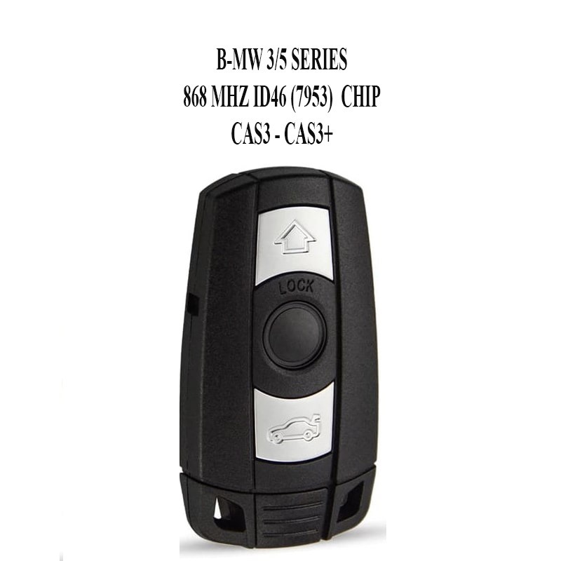 Télécommande à 3 boutons , B-MW 3/5 SERIES REMOTE KEY (868 MHZ) PCF7945A – PCF7953A / ID46 CHIP CAS3,CAS3 – Image 2