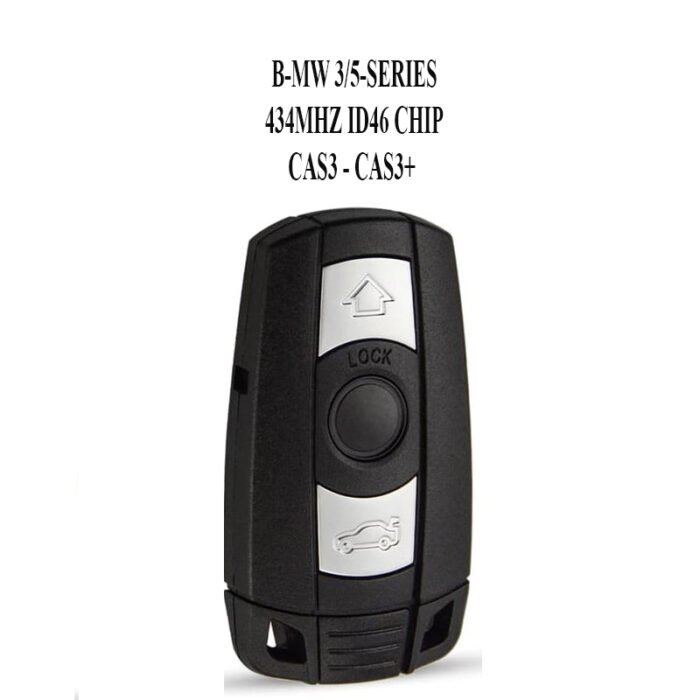 Télécommande à 3 boutons , B-MW 3/5-SERIES REMOTE KEY 434MHZ PCF7945A – PCF7953A / ID46 CHIP CAS3,CAS3+