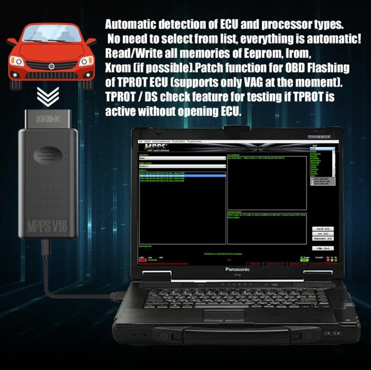 MPPS V18 MAIN + TRICORE + MULTIBOOT avec Breakout Tricore Cable Support Checksum et ECU Recovery Function – Image 6